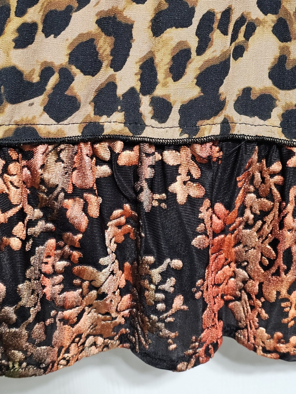 Boho Black Multi-Print Bell-Sleeve Tunic - Picture 5 of 8